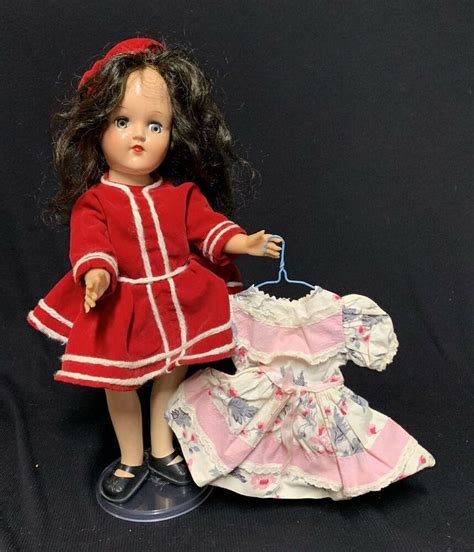 Ideal Toni P Brunette Doll Vintage Hard Plastic Doll Vinyl Arms