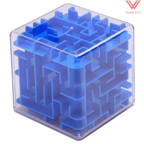 8cm 3d Maze Toy Puzzle Brain Teaser Game Labyrinth Rolling Ball Toys