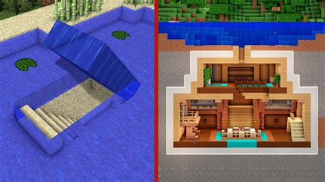 #minecraft#house#tutorial#modern#on the water#water mab juns ( minecraft architecture builder) business email : Minecraft: How to Build An Underwater Secret Base Tutorial ...