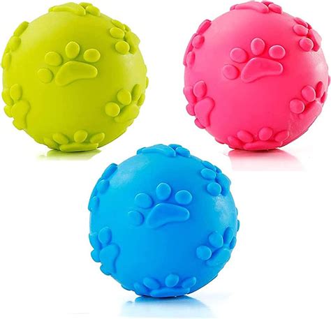 Dog Toy Balldog Squeaky Balldog Chew Toys Ballsdog Balls Rubber For