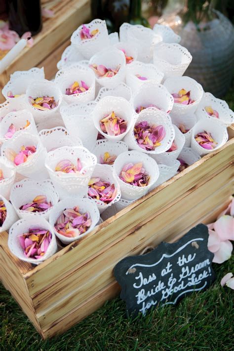 Rose petals can be enjoyed after the wedding as an invitation for romance for you and your new spouse. Pink Rose Petal Cones
