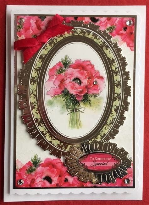3d Luxury Handmade Card Red Poppies To Someone Special By Poppy Kay