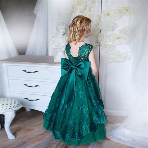 Dark Green Sleeveless Both Shoulders Charming Flower Girl Dresswedding
