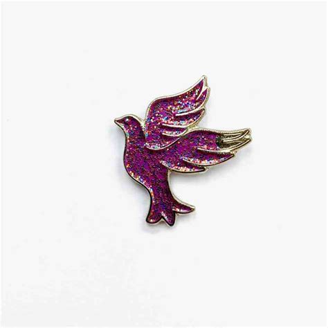 Purple Dove Pin Badge Online Shop Shop St Davids Hospice Care