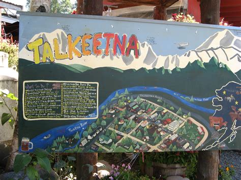 A Map Of Talkeetna Alaska