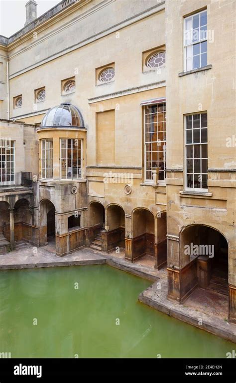 The Sacred Pool At The Roman Baths Museum And Pump Room Window A Major