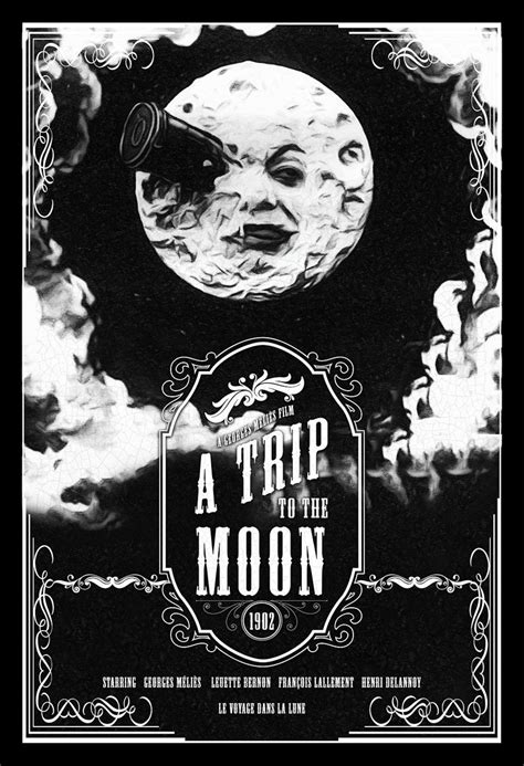 A Trip To The Moon Movie Poster 1902 Vintage Movie Poster Etsy