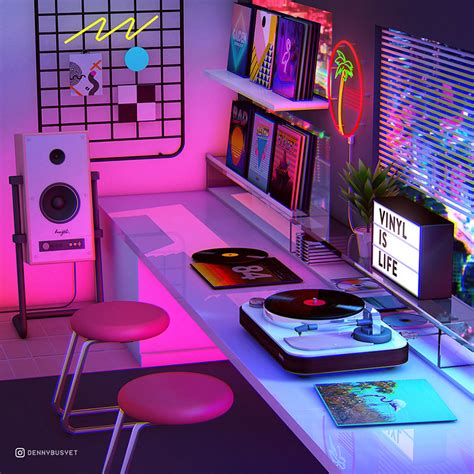 Synthwave Art Scenes By Denny Busyet New Retro Wave Retro Waves Neon