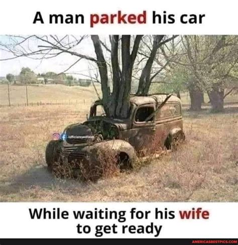 Man Parked His Car While Waiting For His Wife To Get Readv Americas