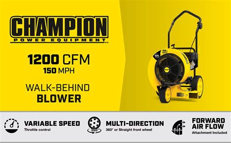 Champion Power Equipment 212cc 1200 Cfm Walk Behind Leaf