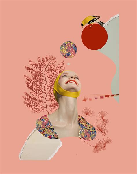 Series Of Three Geometric Collage Posters On Behance
