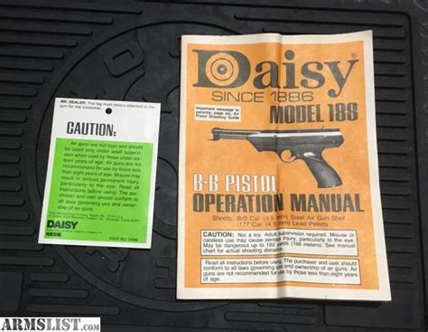 Daisy Bb Gun Model 188 Owners Manual Lasopajoint