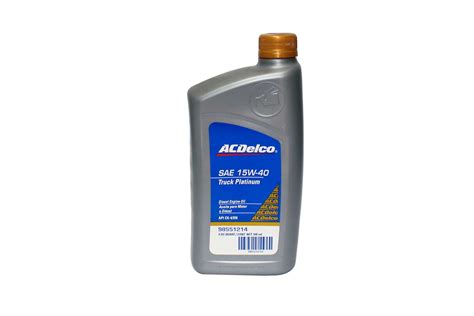 Acdelco Trck Platinum 15w40 Ck 4 1 Qt Mineral Renusa