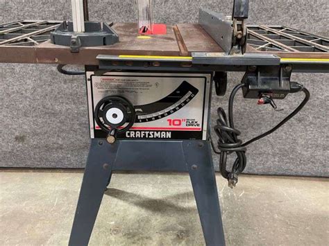 Craftsman 10” Table Saw Deluxe Flex Drive 777 Auction Company