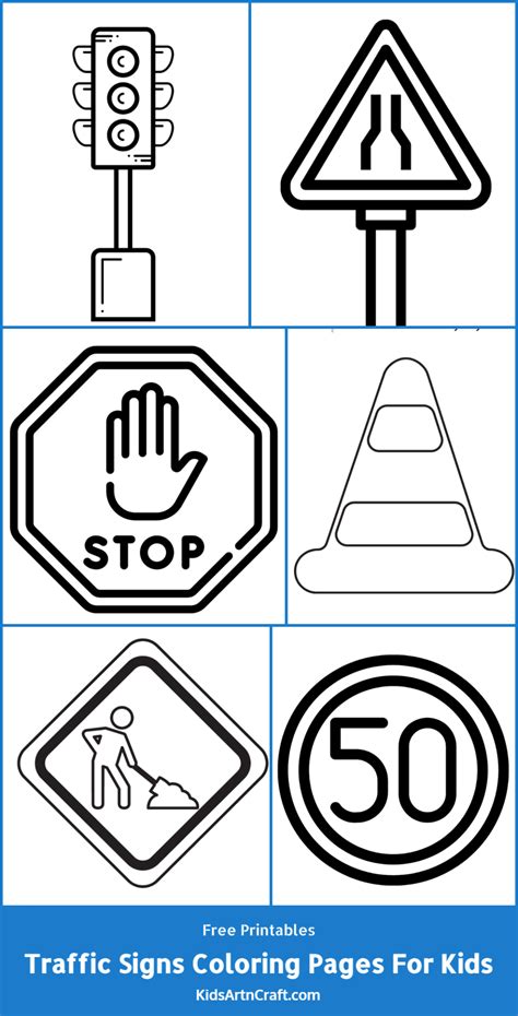 Traffic Signs Coloring Pages For Kids Free Printables Kids Art And Craft