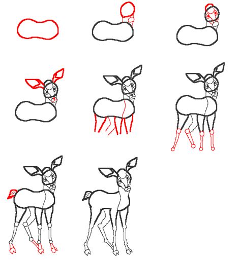 How To Draw A Deer For Kids Very Much So Blogsphere Miniaturas