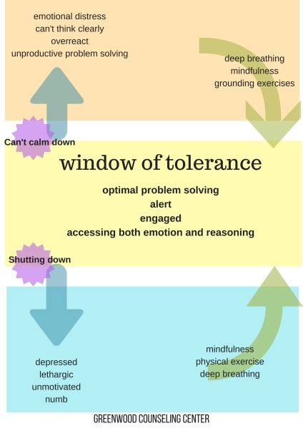 Optimized Window Of Tolerance Greenwood Counseling Center