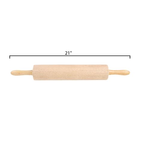 Solid Wood Extra Long Wooden Rolling Pin Smooth Rolling Wall Decoration