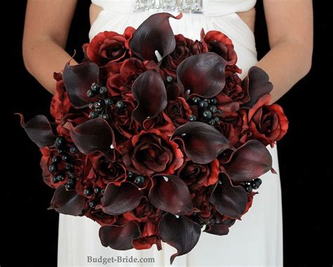 Roses are a common type of romantic flowers to express deep feelings or love. Dark Red Wine Wedding Flowers | Wine wedding flowers, Wine ...