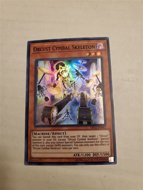 Orcust Cymbal Skeleton Op12 Yu Gi Oh Yu Gi Oh Individual Cards Co Toys
