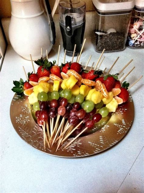 Fresh fruit makes dessert special by adding color, flavor, and nutrition! ♥ Healthy Fruit Kabob Dessert | Parties | Party desserts ...