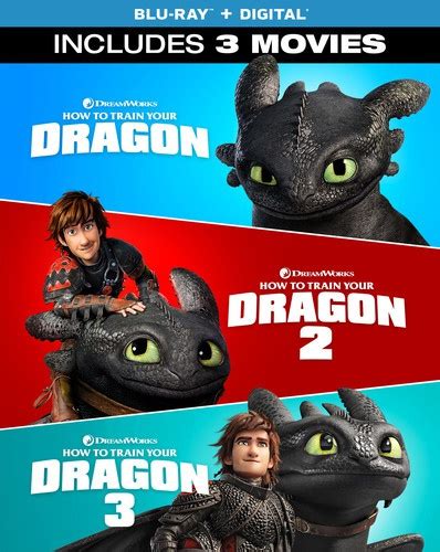 How To Train Your Dragon 3 Movie Collection Blu Ray Wish