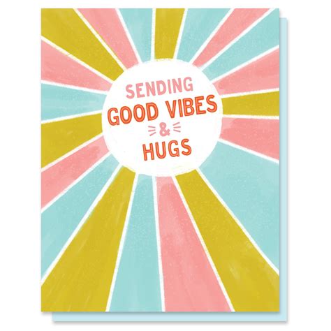 Sending Good Vibes And Hugs Card — Marrygrams