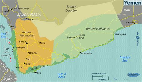 Mappa Yemen Cartina Geografica E Risorse Utili Viaggiatori Net
