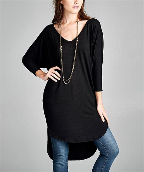 Look What I Found On Zulily Paolino Black Dolman Hi Low Tunic By