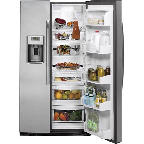 Ge Profile 36 In 253 Cu Ft Side By Side Refrigerator With External