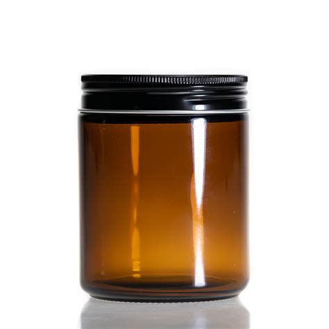 Custom Cosmetic Packaging 240ml Glass Amber 8oz Cosmetic Cream Jar For Sale High Quality Glass