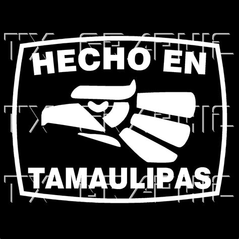 Hecho En Tamaulipas Estado De Mexico Aztec Aguila Decal Vinyl Sticker