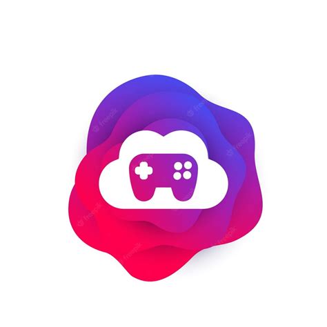 Premium Vector Cloud Gaming Icon With Cloud And Gamepad