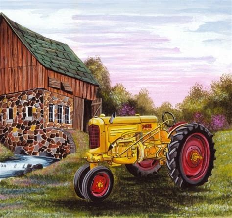 Tractor Art Tractor Art Tractors Farm Paintings