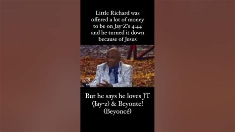 little richard calls jay z and beyonce evil youtube