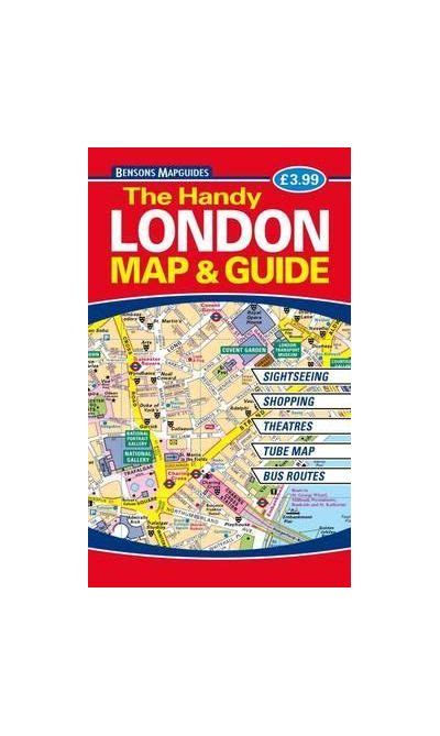 The Handy London Map And Guide Bensons Mapguides