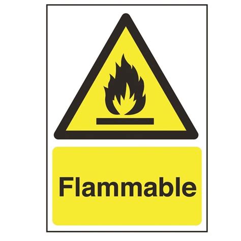 Flammable Hazard Signs Symbols