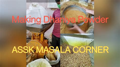 Making Dhaniya Powder ASSK MASALA CORNER Chakki Machine 100 Pure