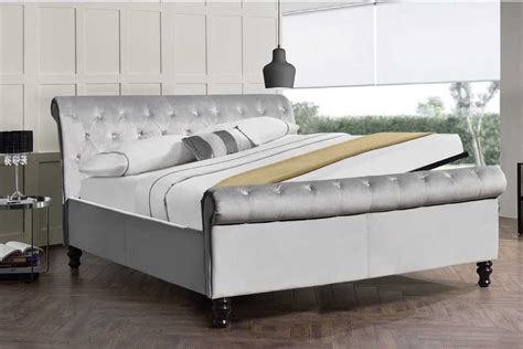 Further, sharing the bed with your partner is not a problem, as it has enough room for each of you to stretch to the fullest. Lambeth Grey Velvet Lift Up Ottoman Storage Sleigh Bed ...
