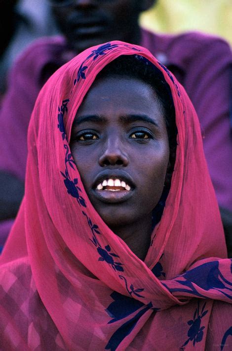 Young Woman Closeup Magenta Purple Background Somalia Jay Maisel