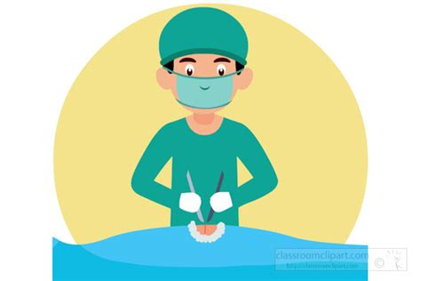Medical Clipart Physician Surgeon Performing Surgery Clipart