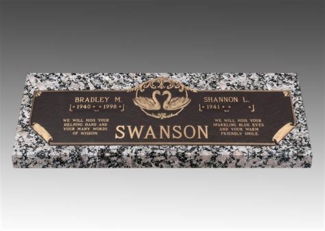 Swans Devotion Grave Marker