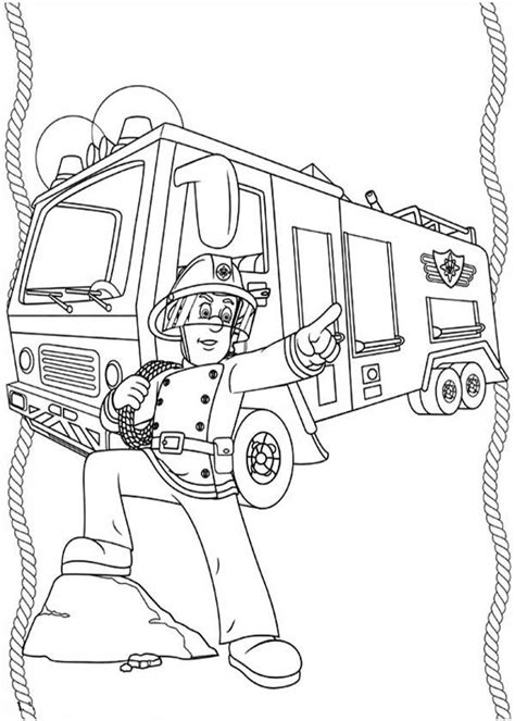 Fireman Minions Coloring Page