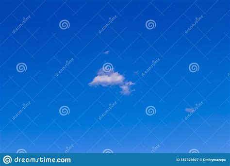 A Cloud On The Clear Sky Stock Image Image Of Light 187526927