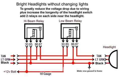 Headlight Relay Wiring Diagram General Wiring Diagram