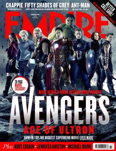 Avengers Age Of Ultron — 2 Magazine Covers And 8 Scanned Images