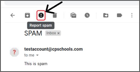 Reporting Spam In Your Gmail Account Cps Help Desk