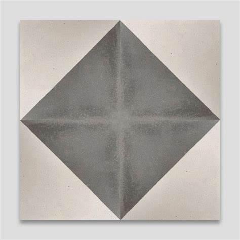 Magic Triangle Gray Encaustic Cement Tile Otto Tiles And Design