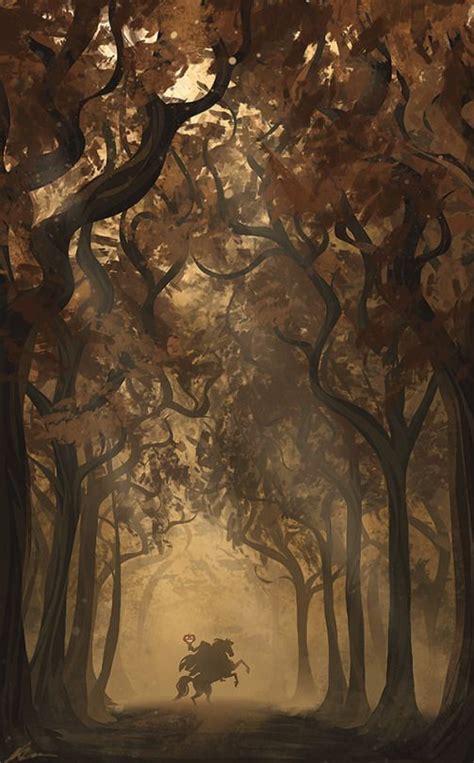 The Legend Of Sleepy Hollow By Alexandra Kern Halloween Painting