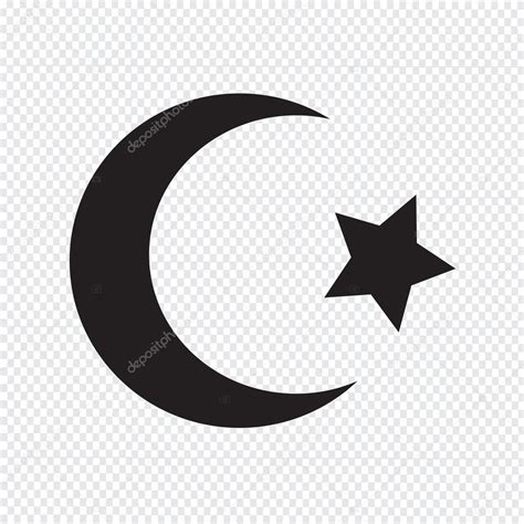 Symbol Hvězdy Islám Půlměsíc Ikony — Stock Vektor © Porjai 87077142